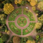 aerial photography of park